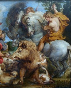 RubensTheCalydonianBoarHuntCloseup